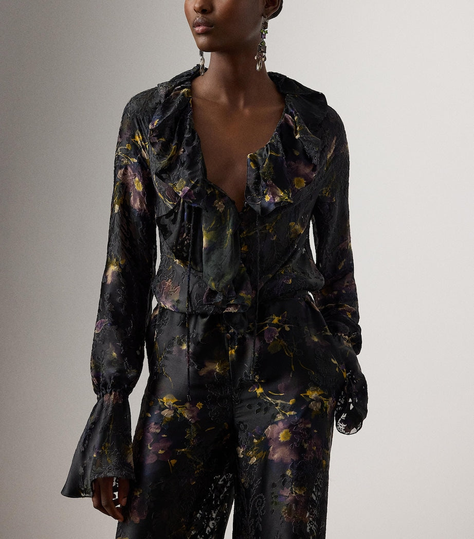 Green Satin Carol Jumpsuit