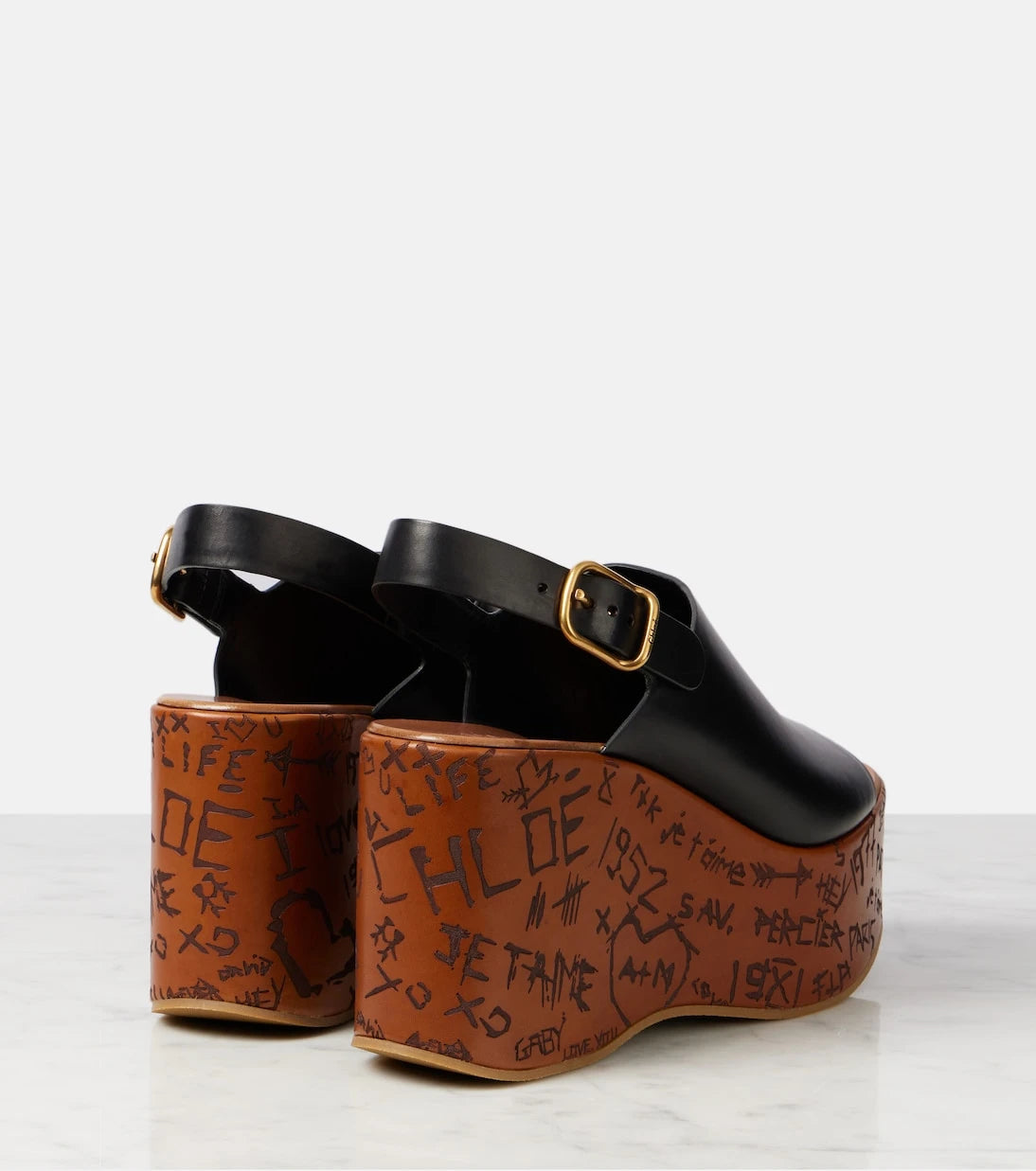 Chloé - Maxime leather wedges