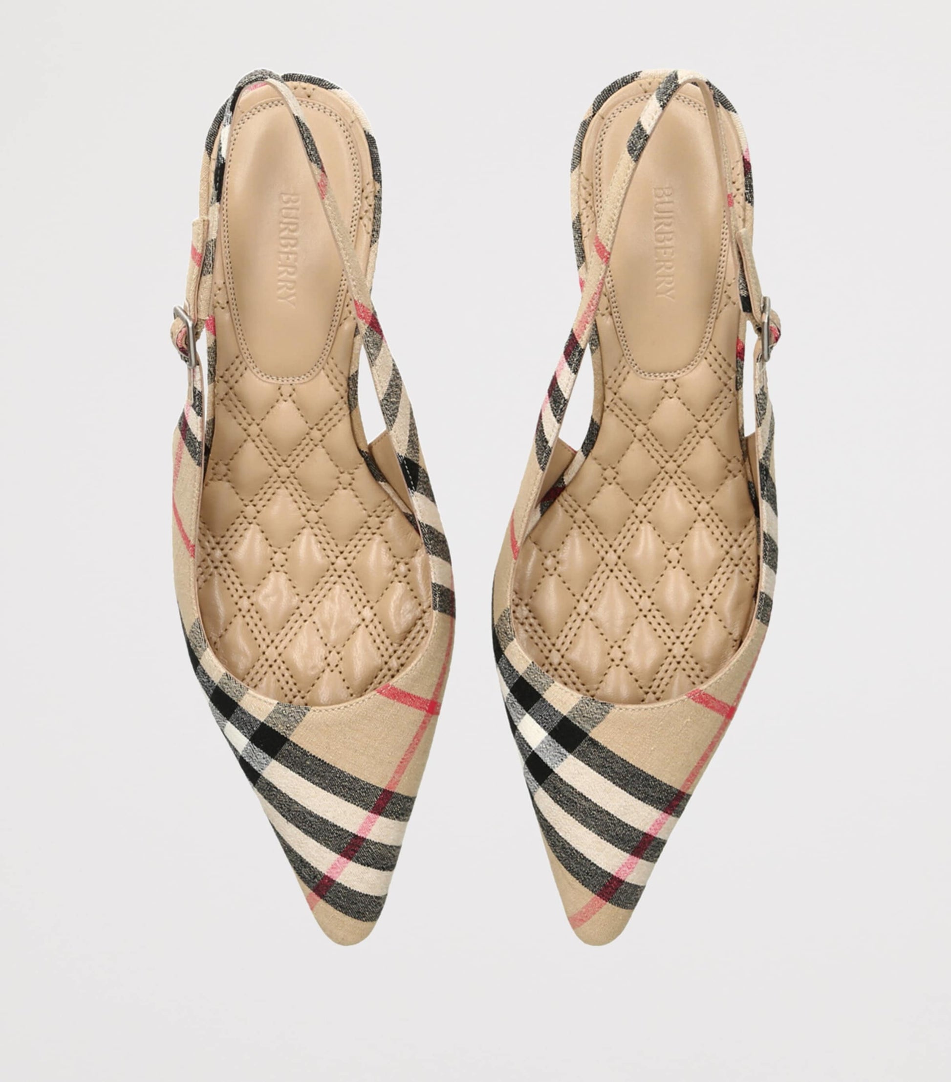 Beige LF Dame Slingback Heels 55