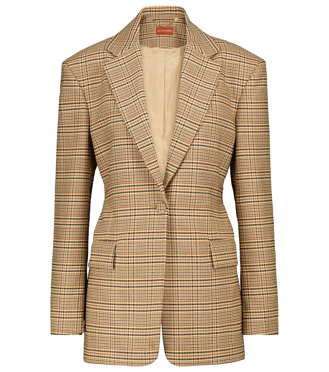 Altuzarra - MacGuffin checked wool and cotton-blend blazer