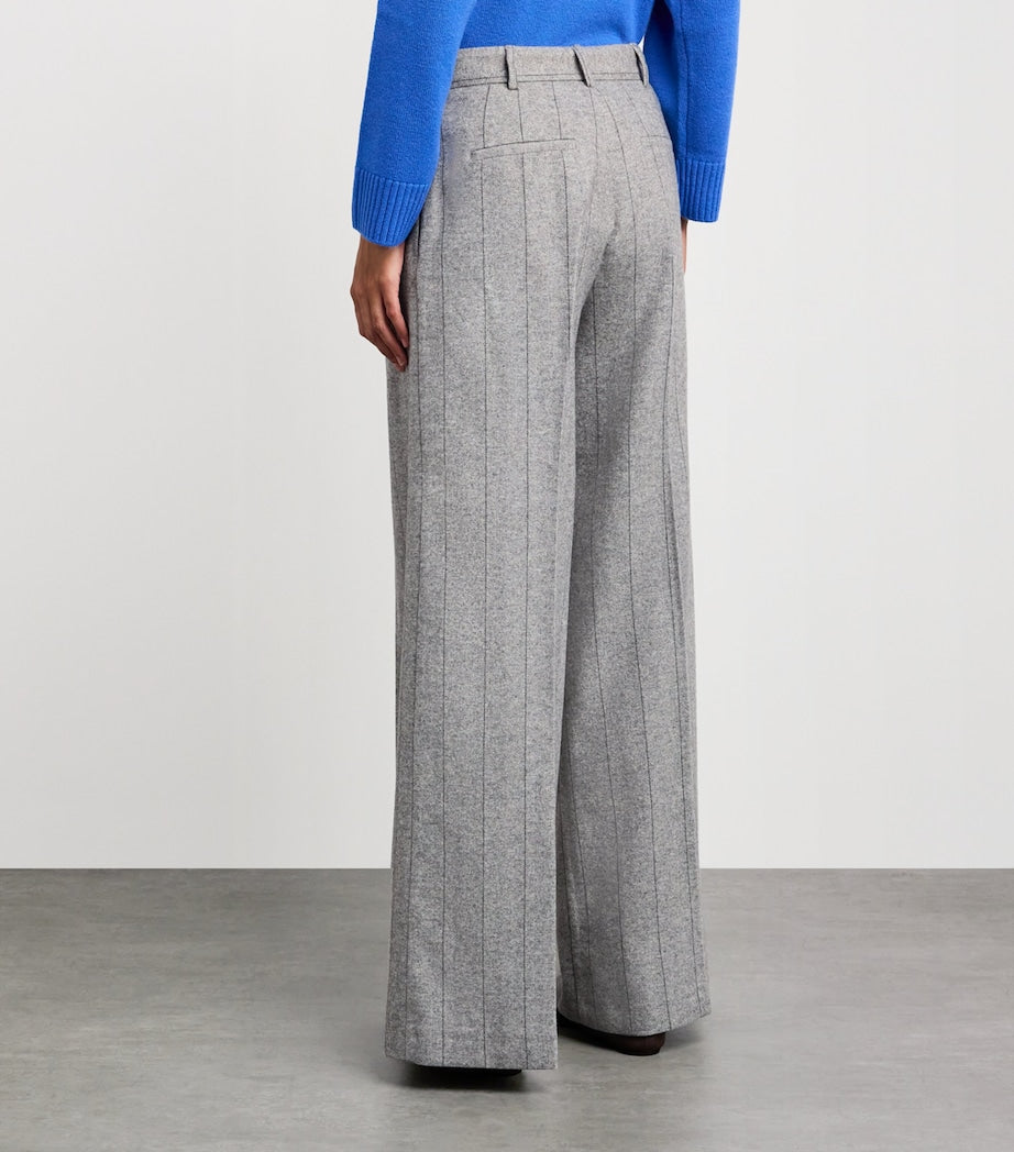 MAX&Co. Grey Wool-Blend Trousers