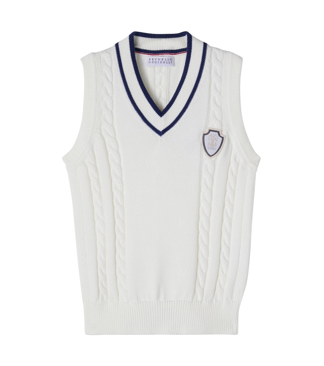 Brunello Cucinelli Kids - Cable-knit cotton vest