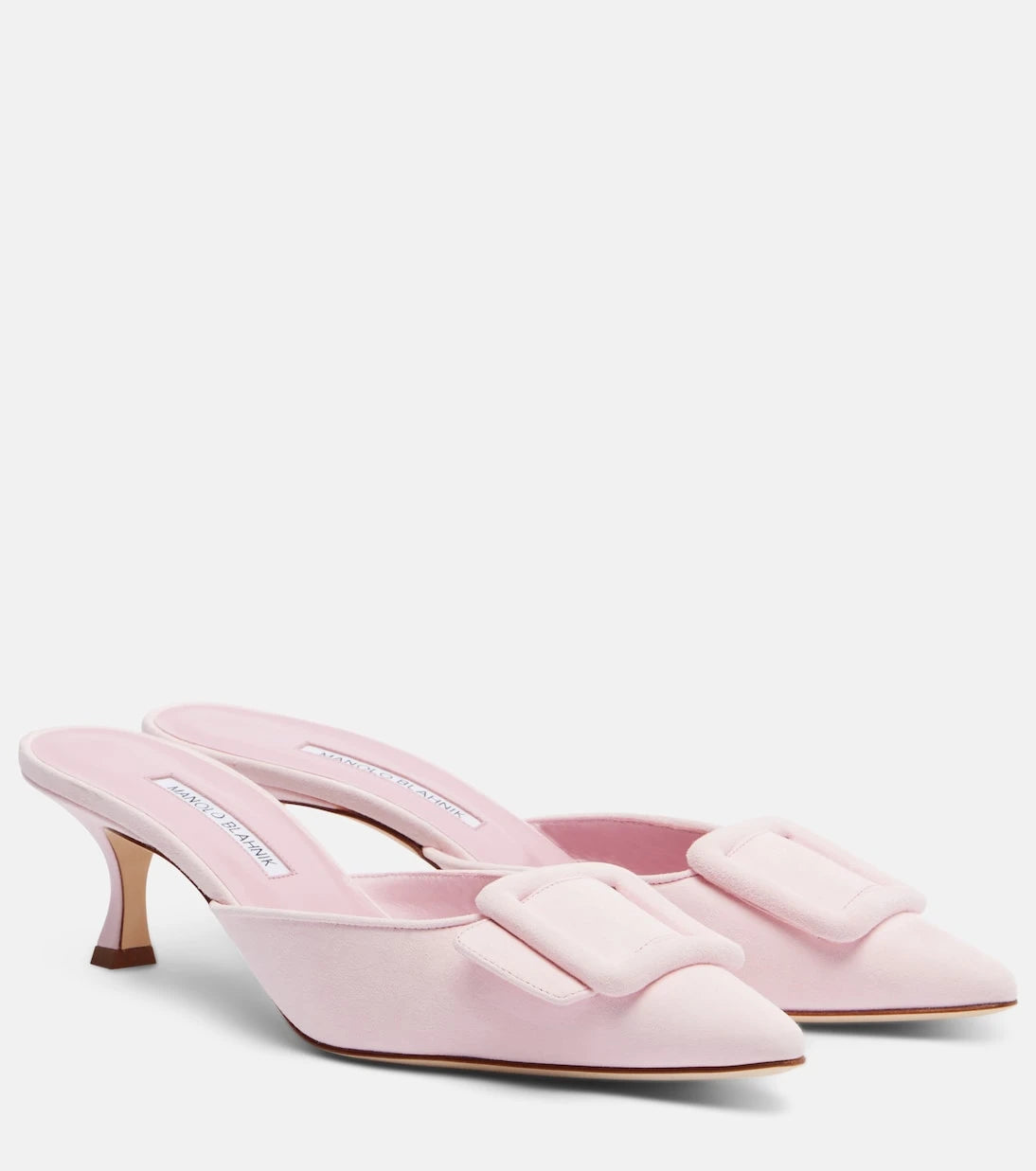 Manolo Blahnik - حذاء المول سيلك ميزال 50 من الشامواه
