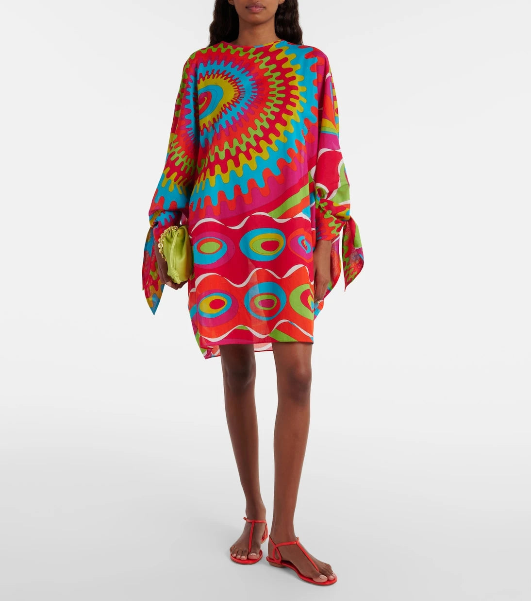 Pucci - Bersaglio baskılı pamuk kaftan