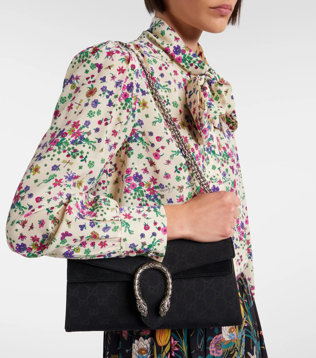 Gucci - Dionysus Small GG canvas shoulder bag