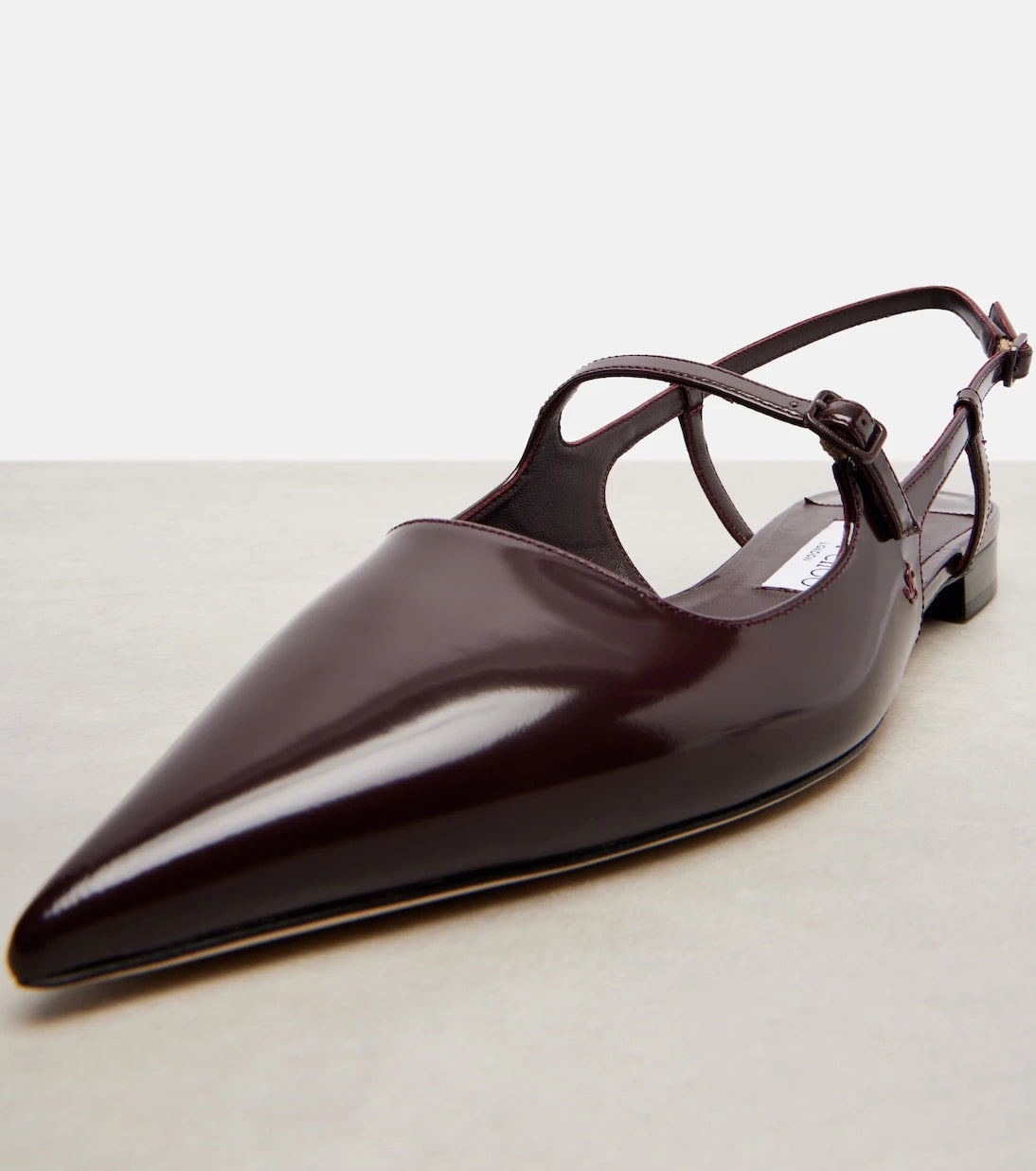 Jimmy Choo - Didi patent leather slingback flats