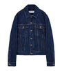 Blue Leather-Denim Hybrid Jacket