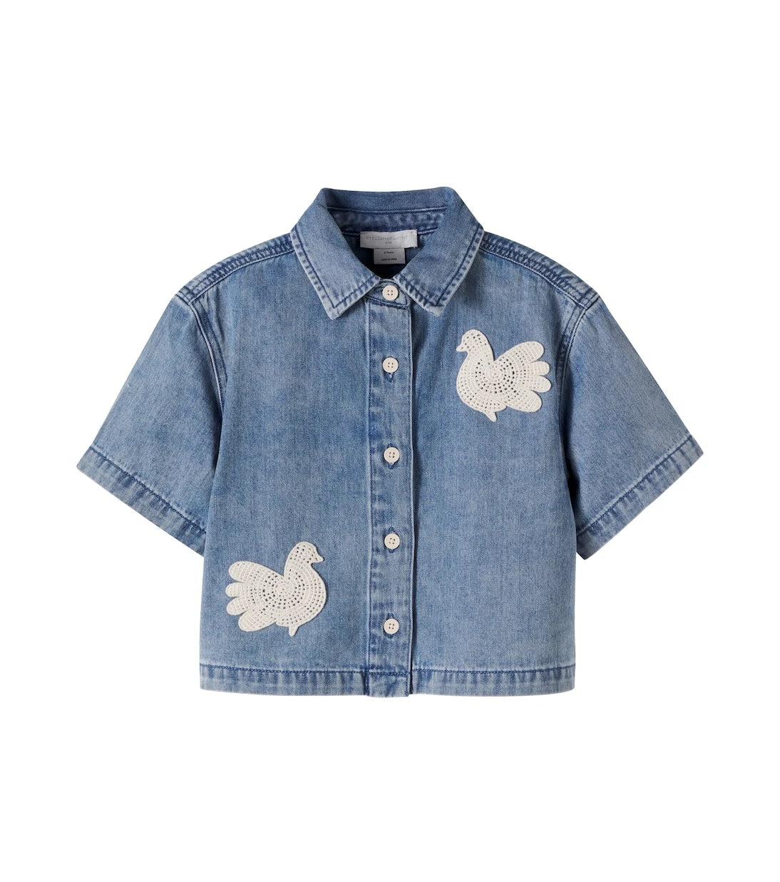 Stella McCartney Kids - Patch-appliqué denim shirt