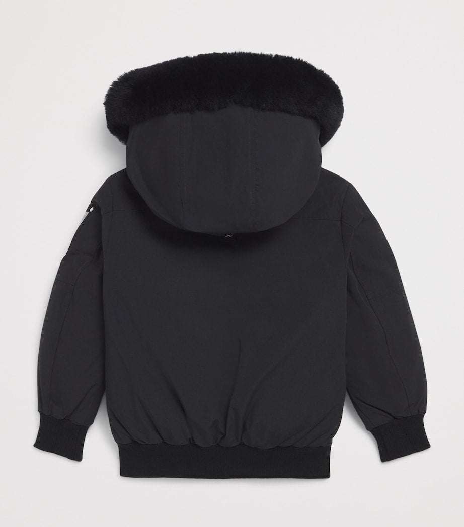 Moose Knuckles Kids Water-Resistant Down Bomber Jacket (4-18 Years)