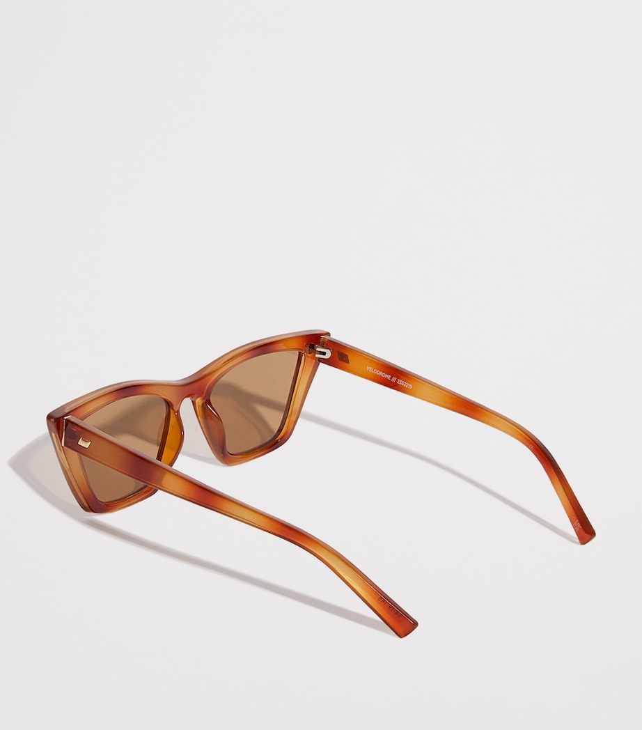 Le Specs Multi Tortoiseshell Cat Eye Velodrome Sunglasses