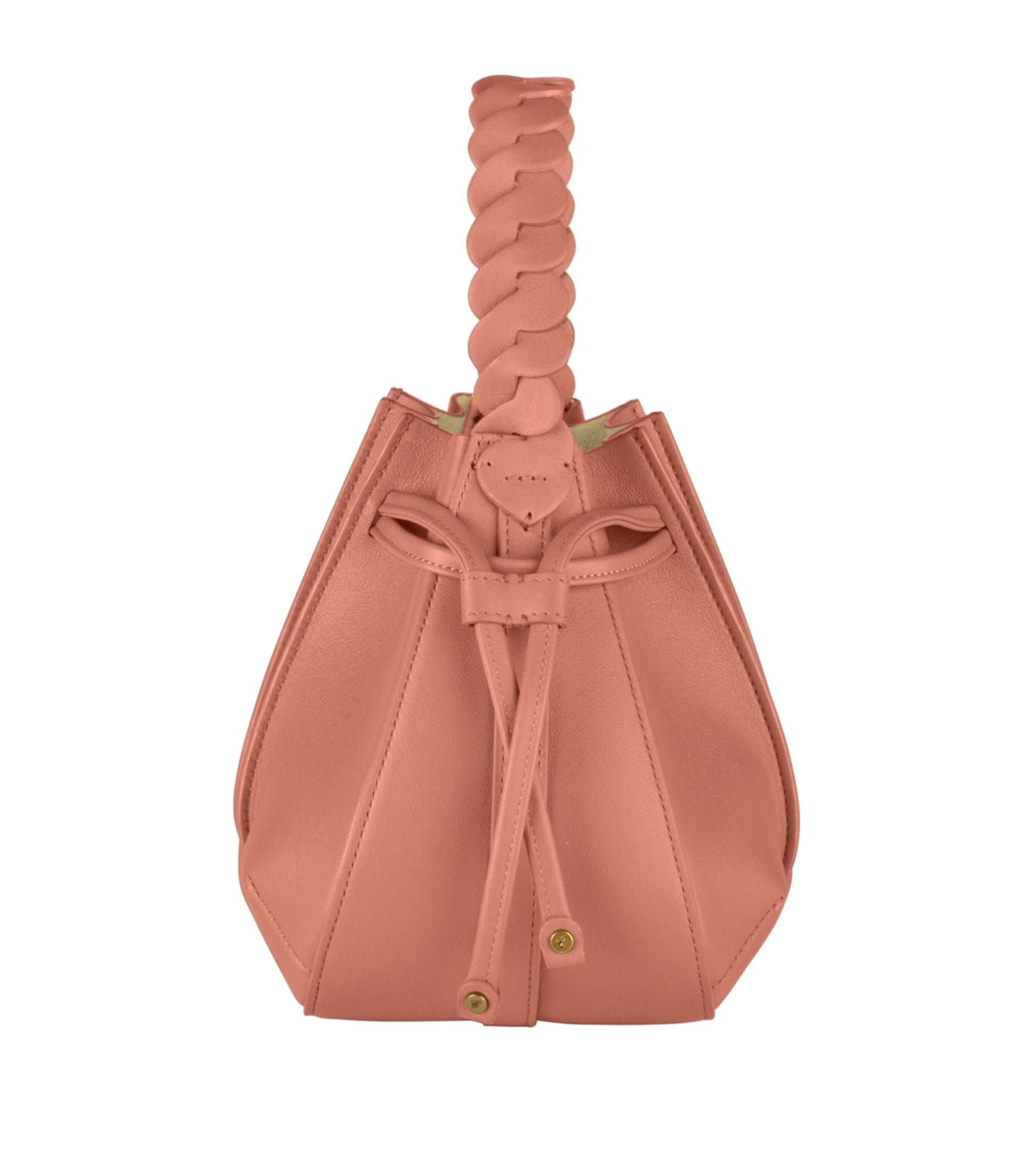 Mini Leather Gem Bucket Bag