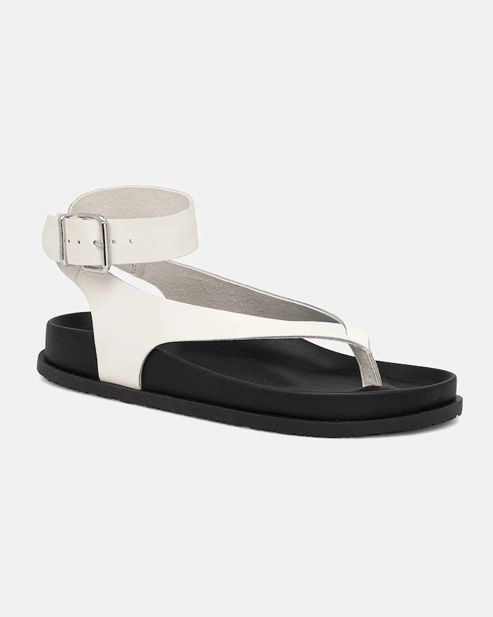 Кожени сандали Tommy Jeans TJW ANKLE STRAP SANDAL