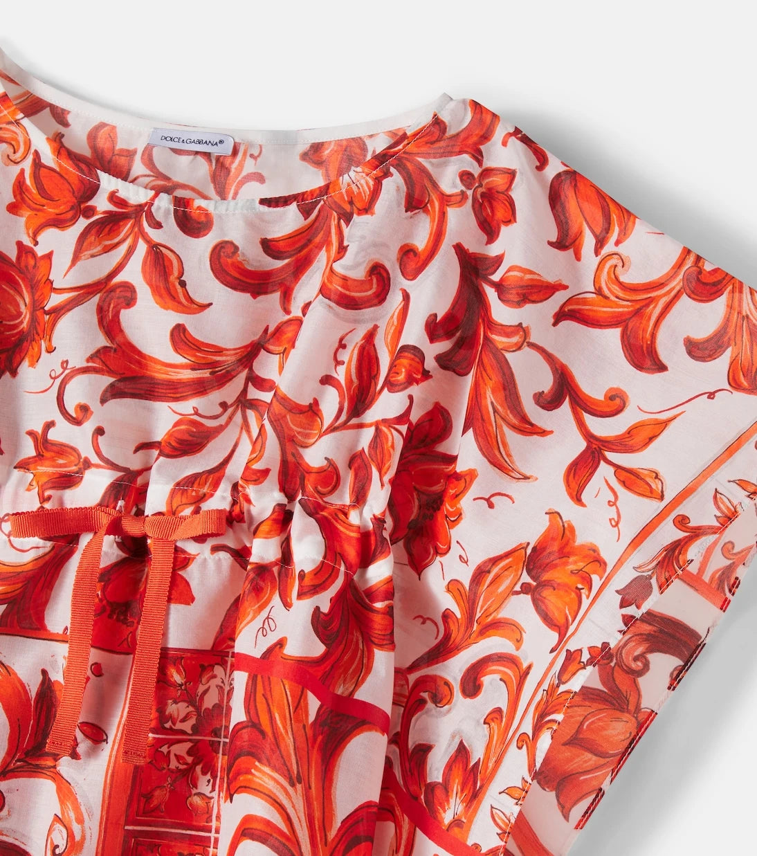 Dolce&Gabbana Kids - Majolica cotton kaftan