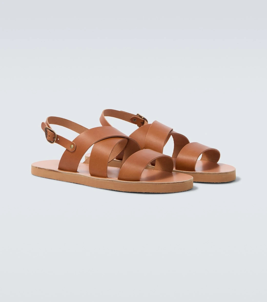Ancient Greek Sandals - Miltos leather slingback sandals