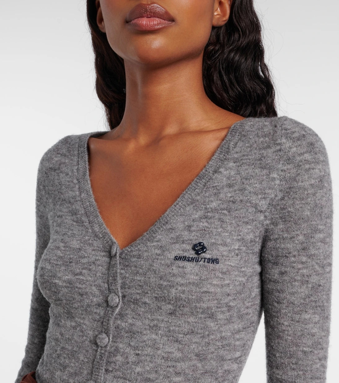 Shushu/Tong - Logo wool-blend bodysuit