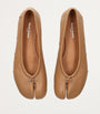 Nude Leather Tabi Ballet Flats