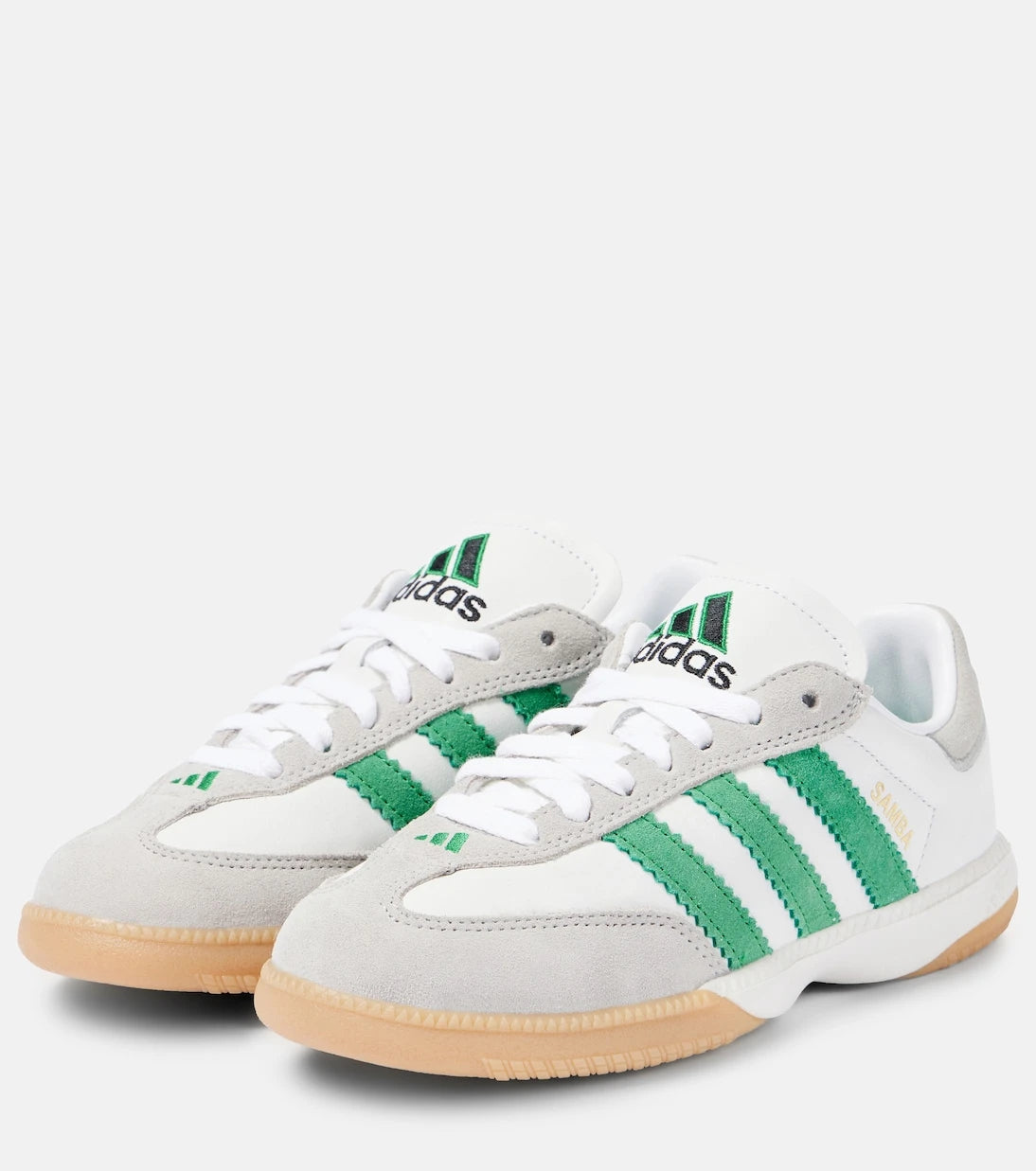 Adidas - Samba MN suede-trimmed leather sneakers