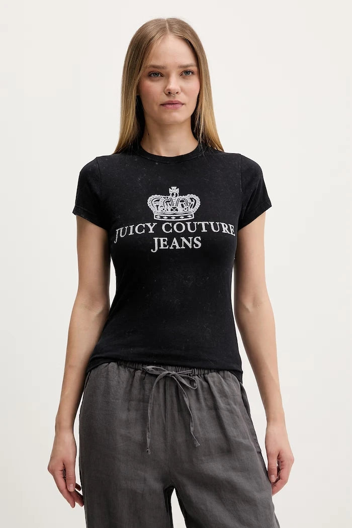 Juicy Couture тениска дамска от памук HERITAGE HILTON