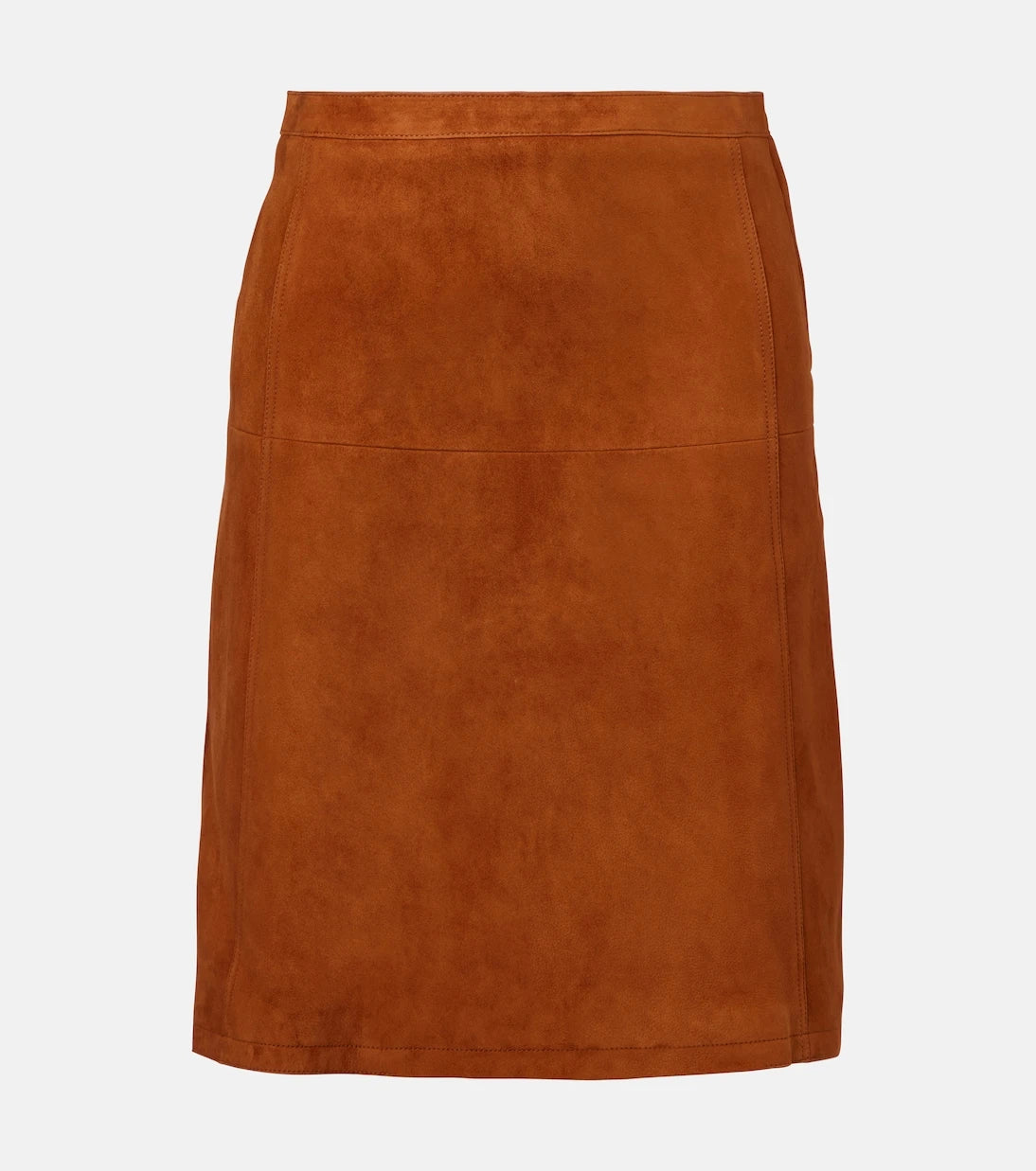 Versace - Suede midi skirt
