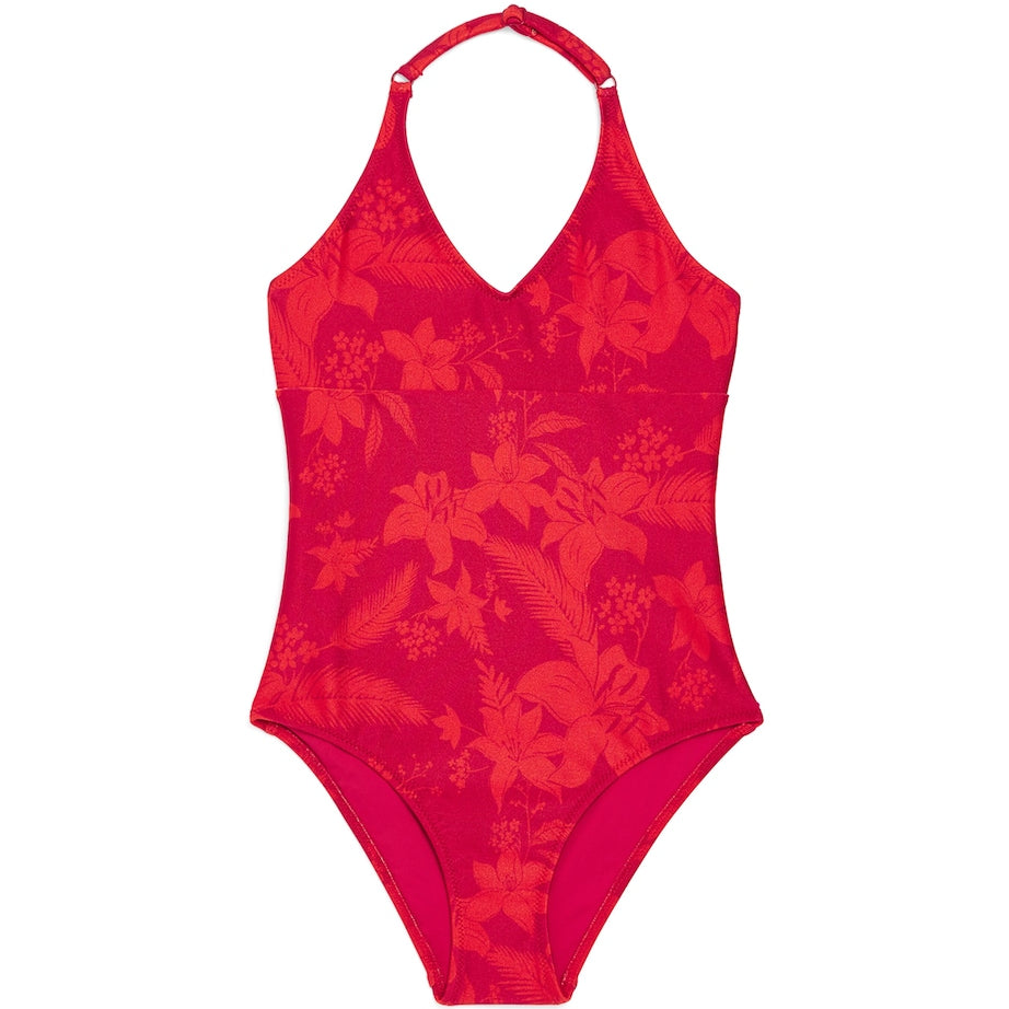 Vilebrequin Kids Halterneck Tropical Floral Swimsuit (2-14 Years)