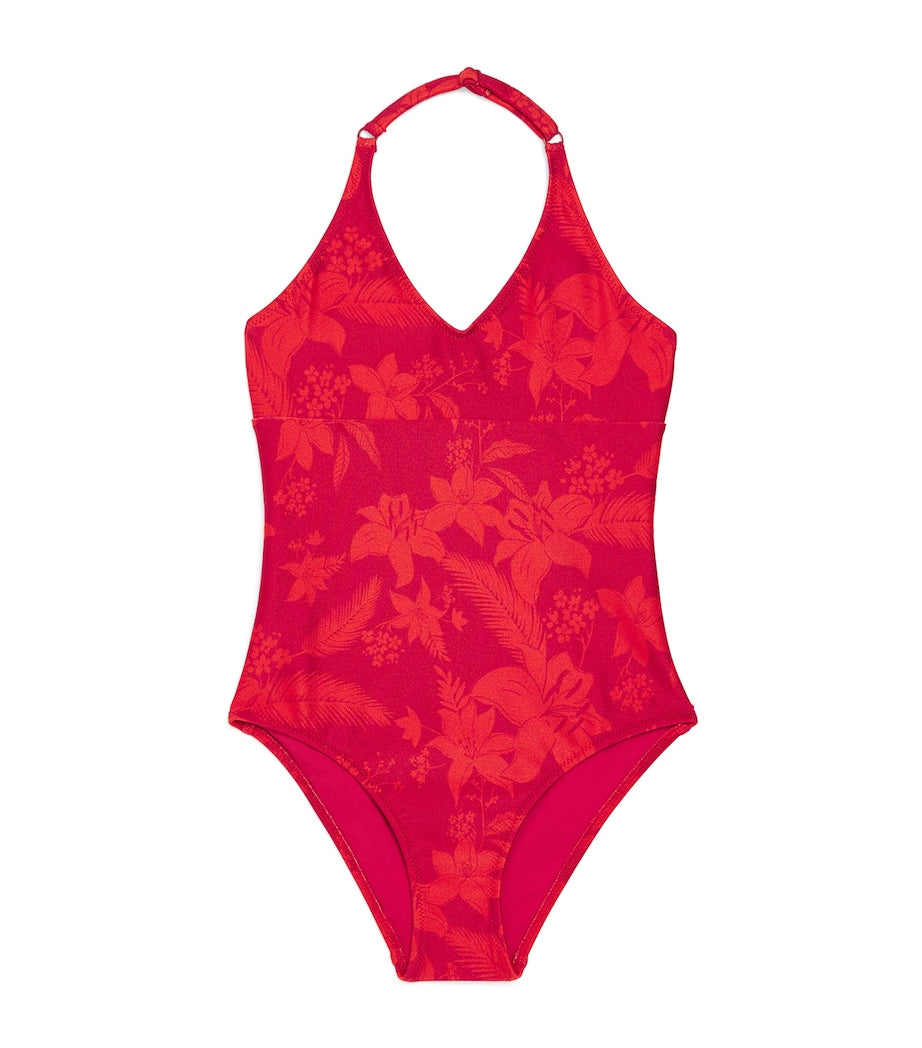 Vilebrequin Kids Halterneck Tropical Floral Swimsuit (2-14 Years)