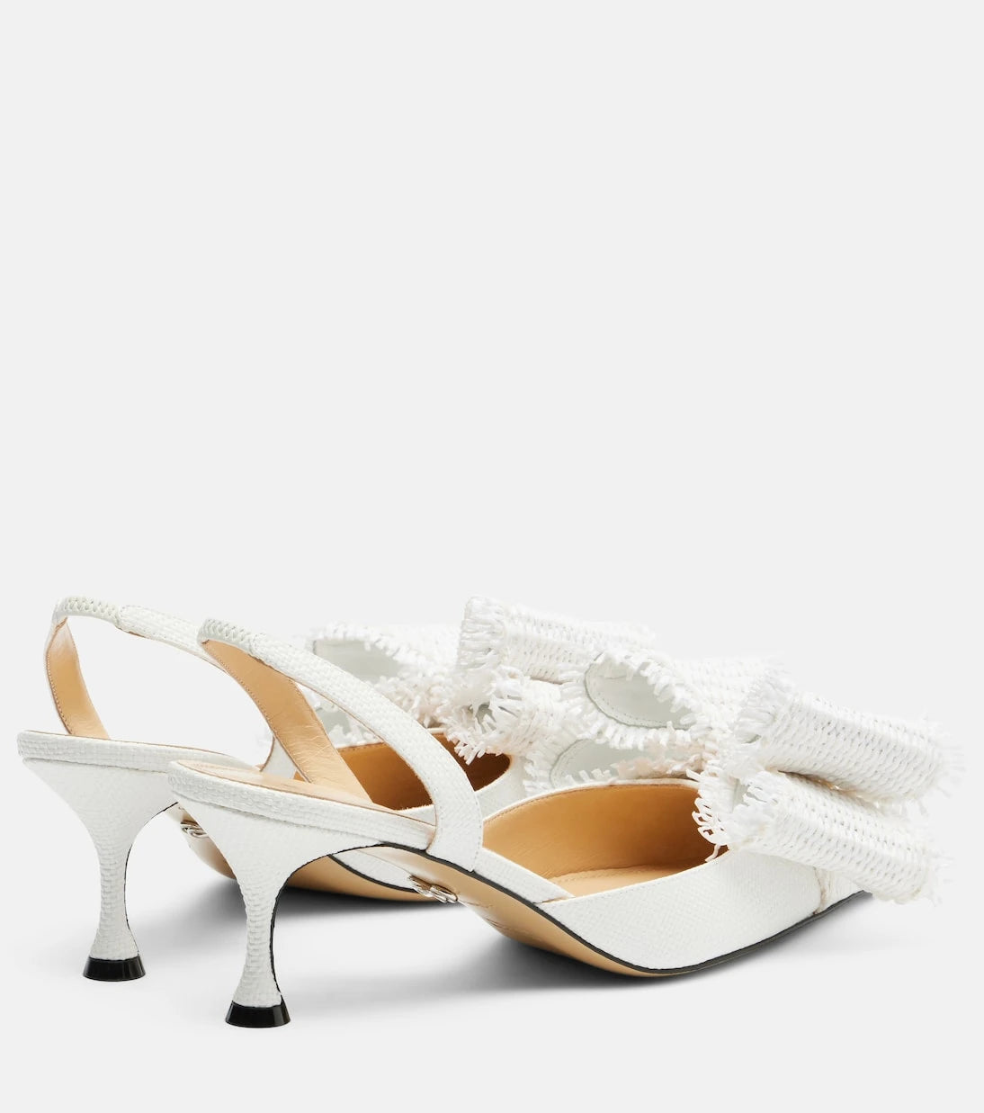 Mach & Mach - Le Cadeau raffia slingback pumps