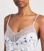 Fantasie Blue Lace-Trim Floral Lucia Camisole Top