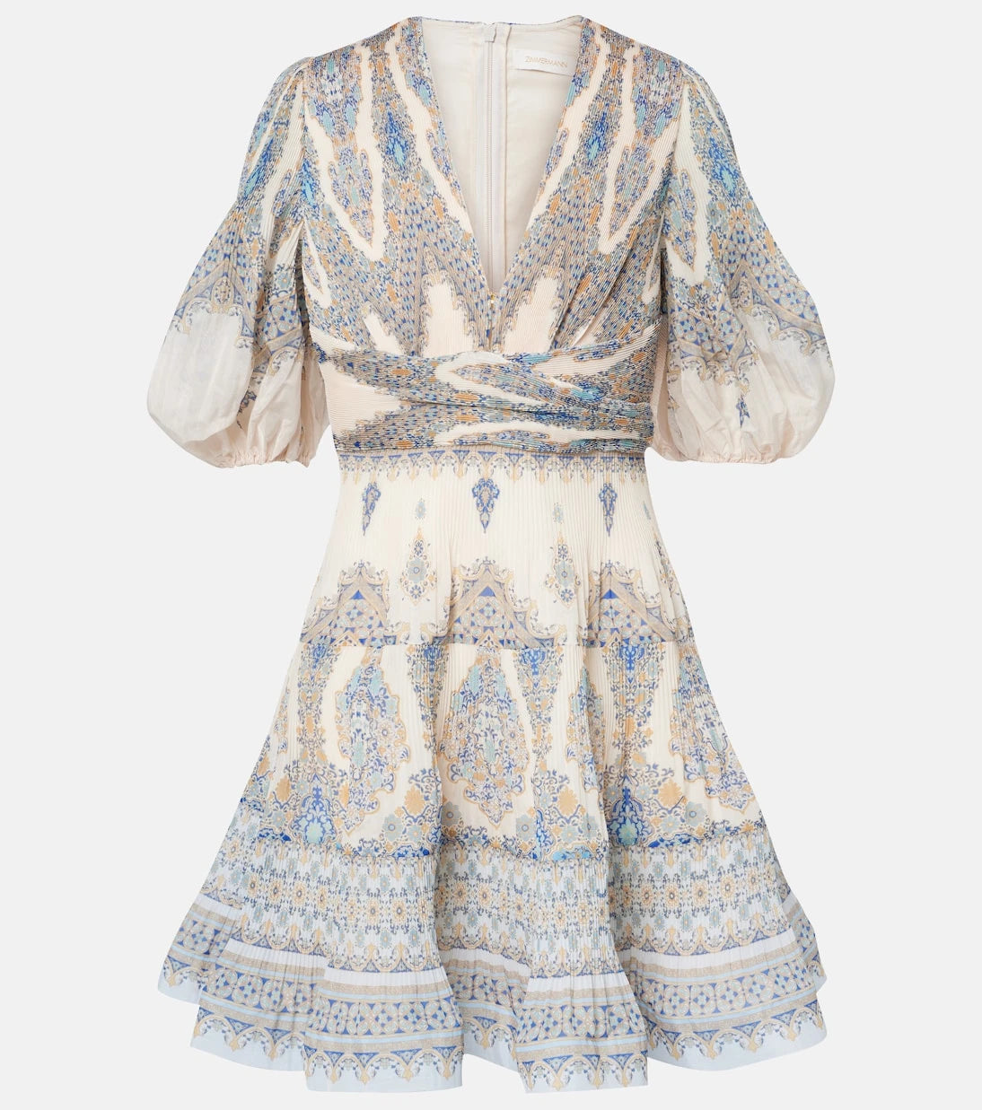 Zimmermann - Paisley pleated minidress