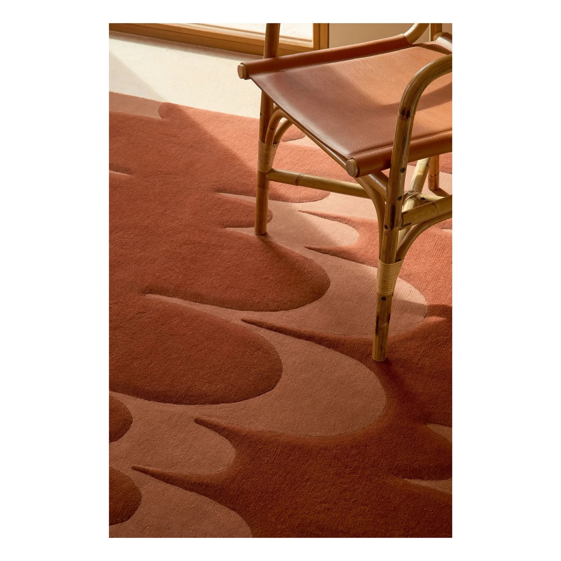 Nanimarquina - Echo wool rug, Lucia Eames | Terracotta
