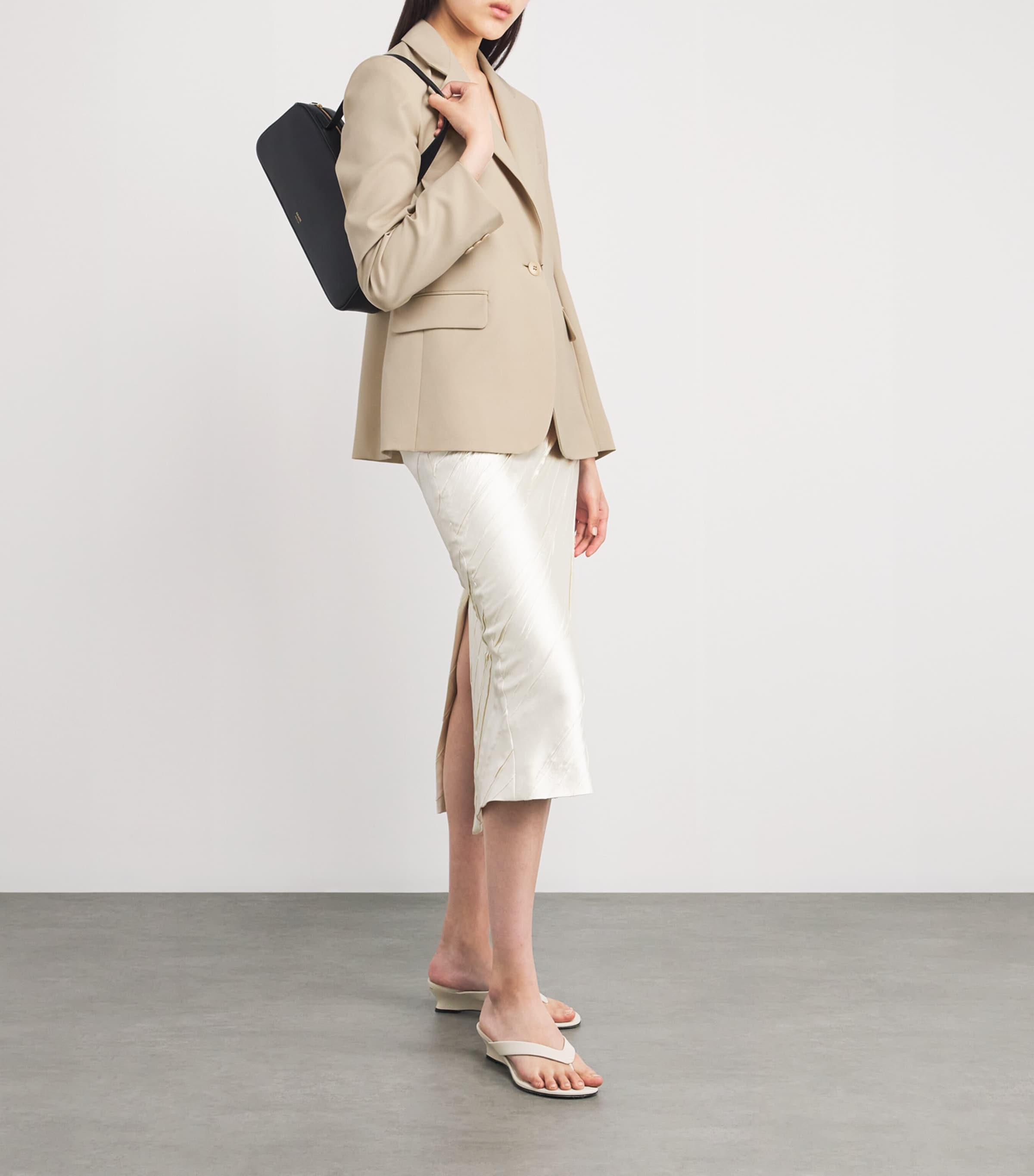 Weekend Max Mara Beige Virgin Wool Blazer