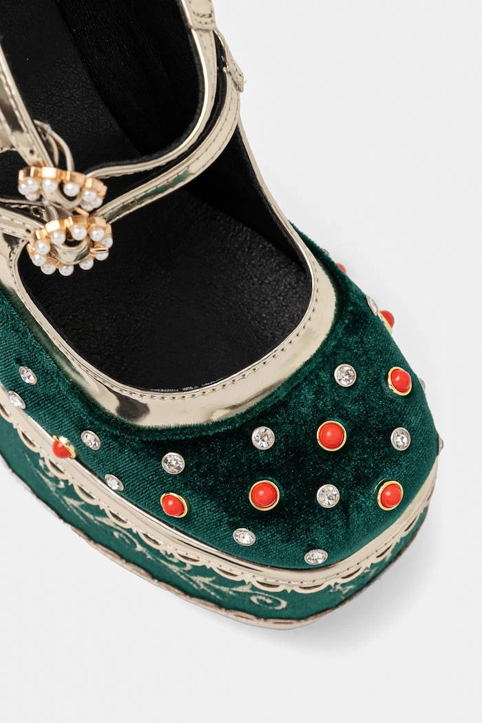 Обувки с дебел ток Koi Footwear