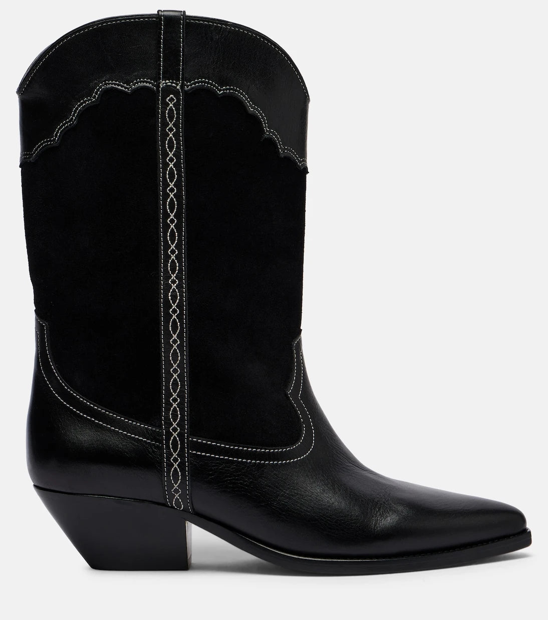 Isabel Marant - Duerte 40 leather and suede cowboy boots