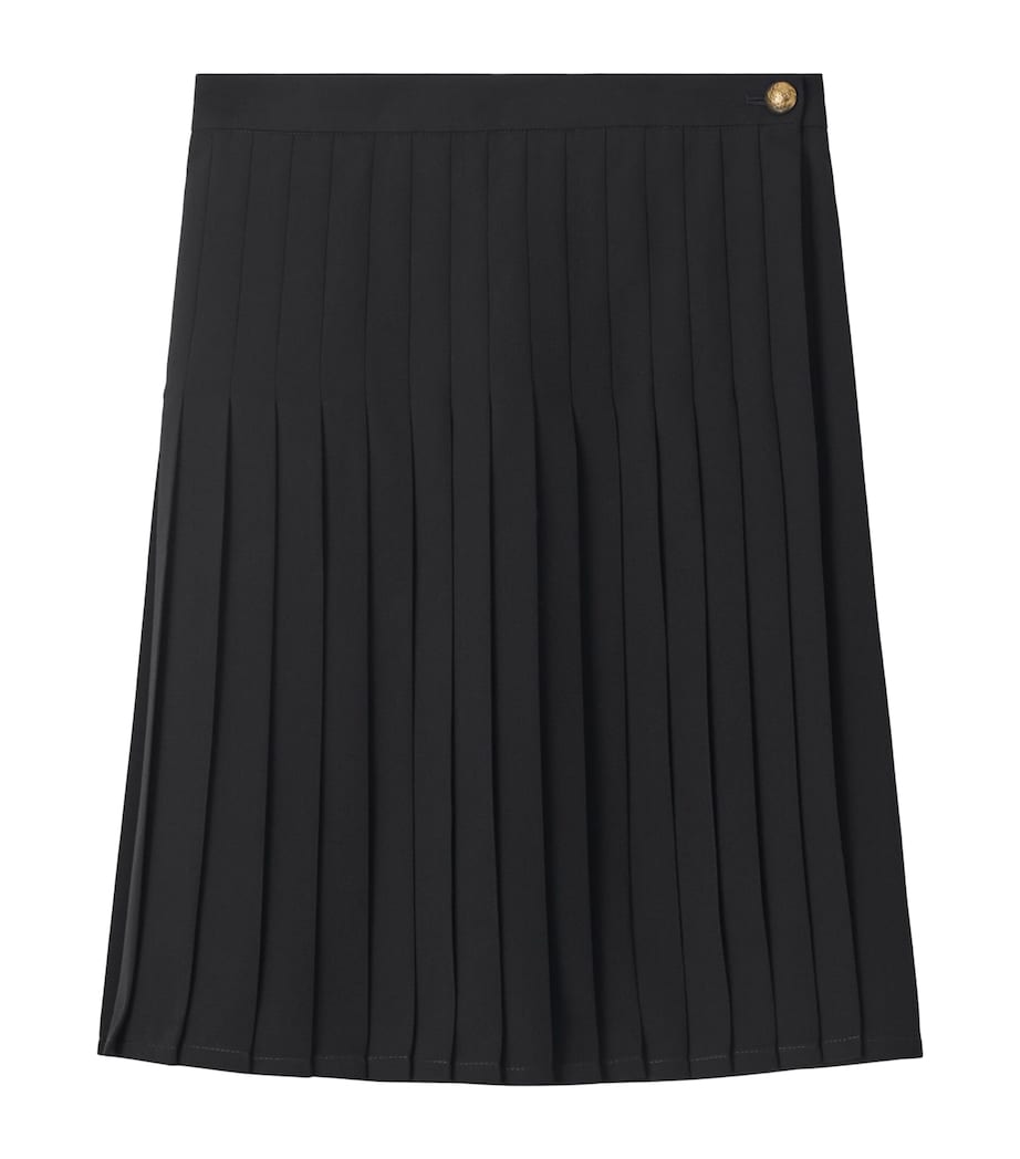 Burberry Black Pleated Mini Skirt