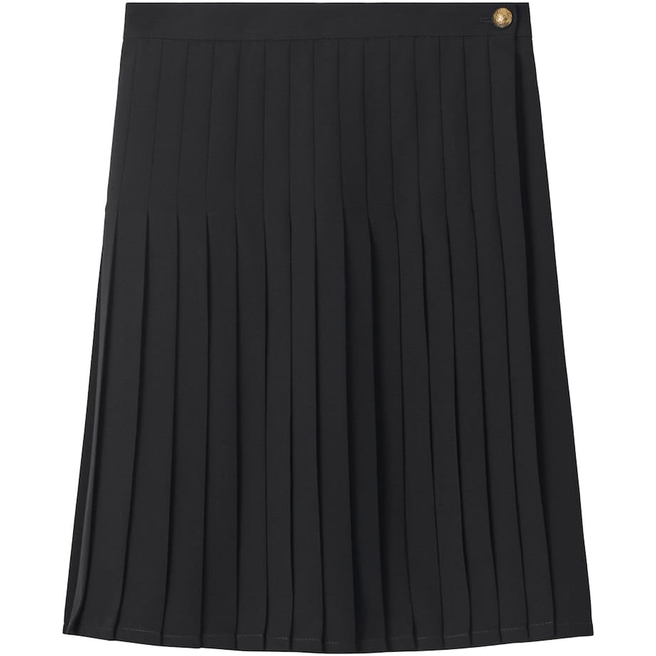 Burberry Black Pleated Mini Skirt