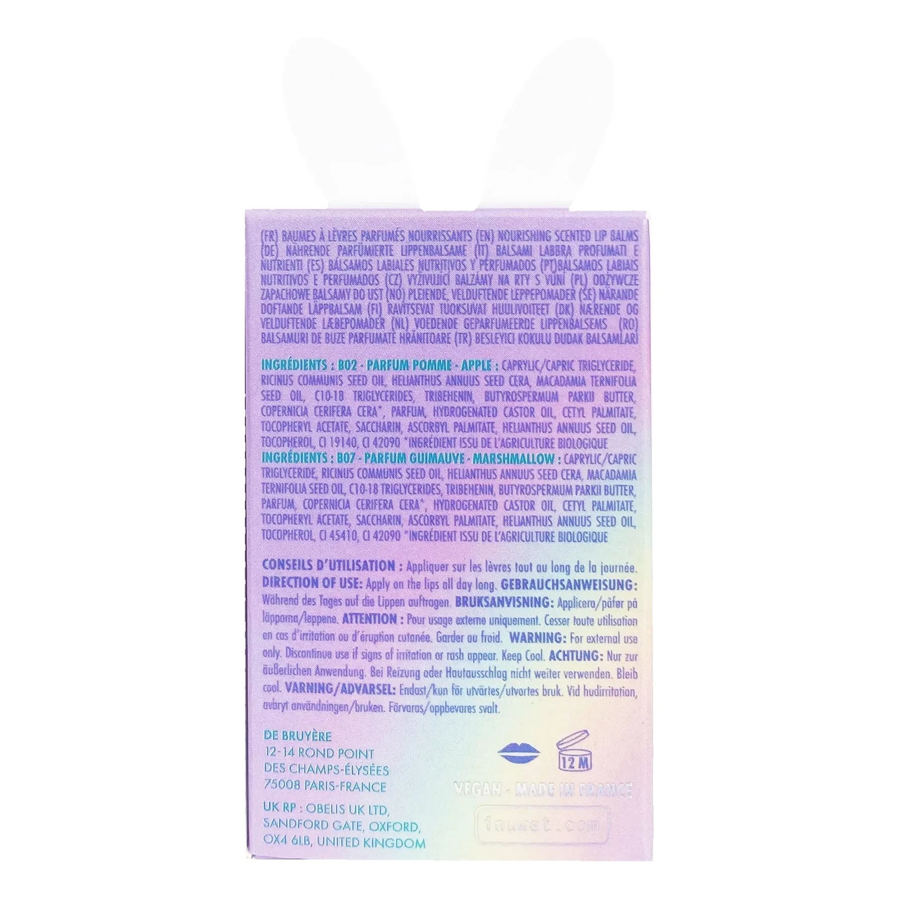 Inuwet - Hélène lip balm duo set