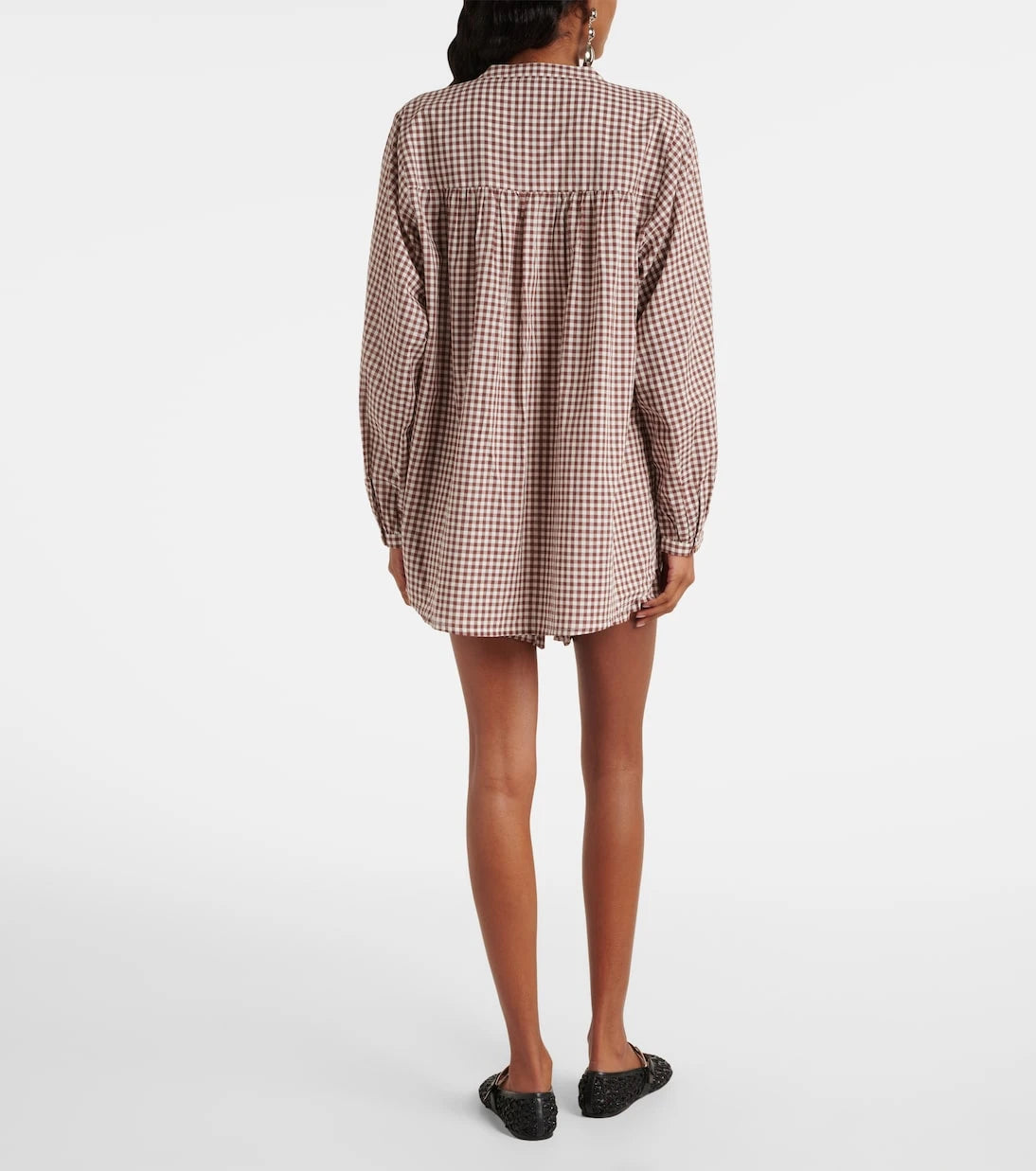 Posse - Mira gingham cotton shirt