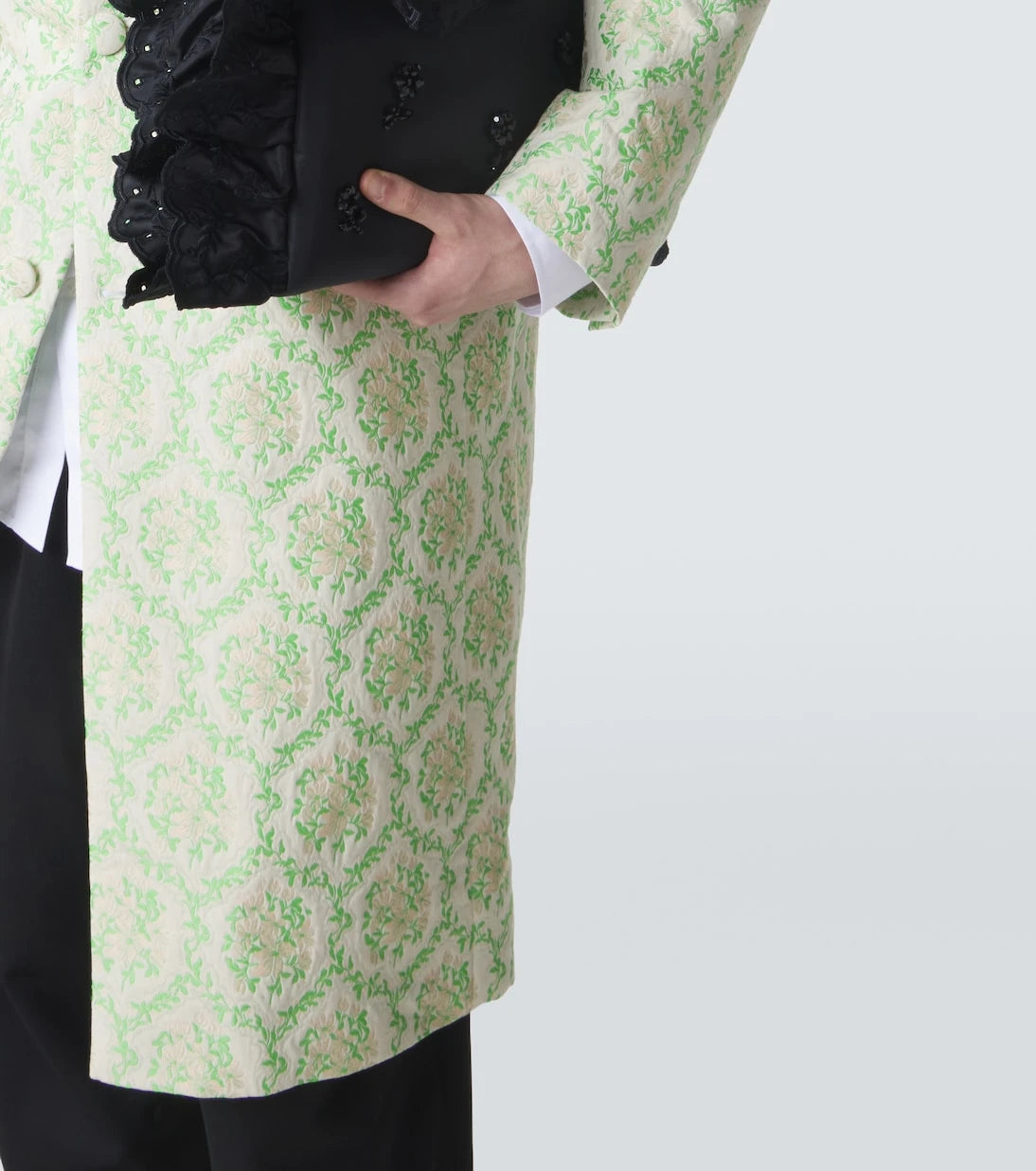 Simone Rocha - Floral cotton-blend jacquard coat
