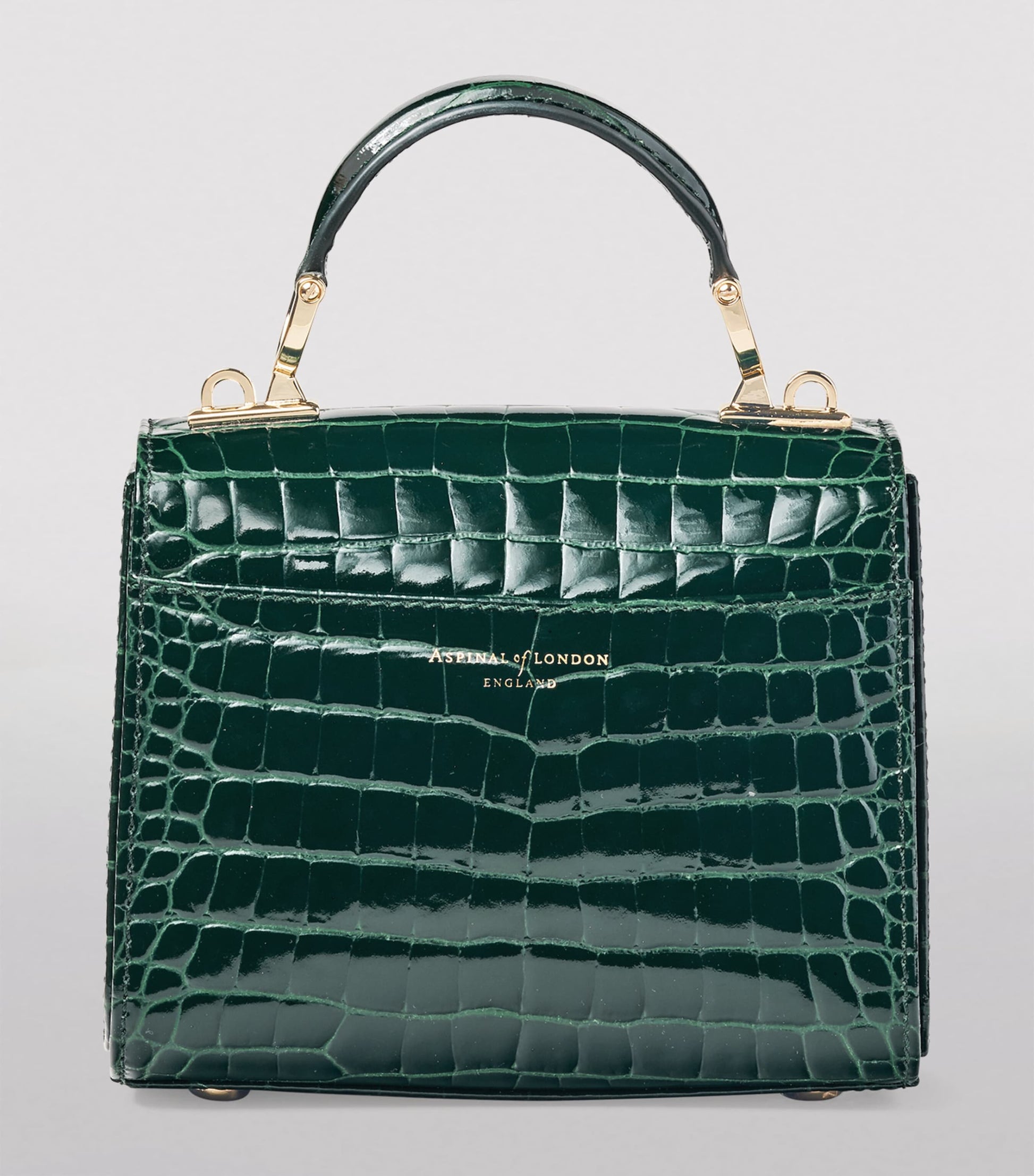 Aspinal Of London Green Mini Mayfair Top-Handle Bag