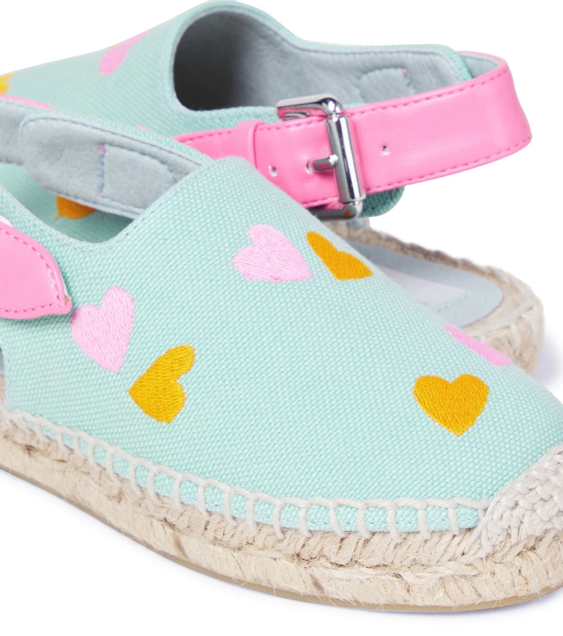 Stella McCartney Kids - Embroidered canvas espadrilles