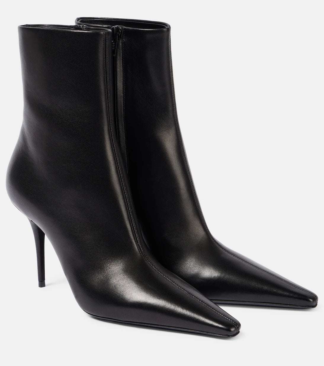 Saint Laurent - Ashley 90 leather booties