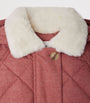 Faux Fur-Trim Hooded Pea Coat (4-8 Years)