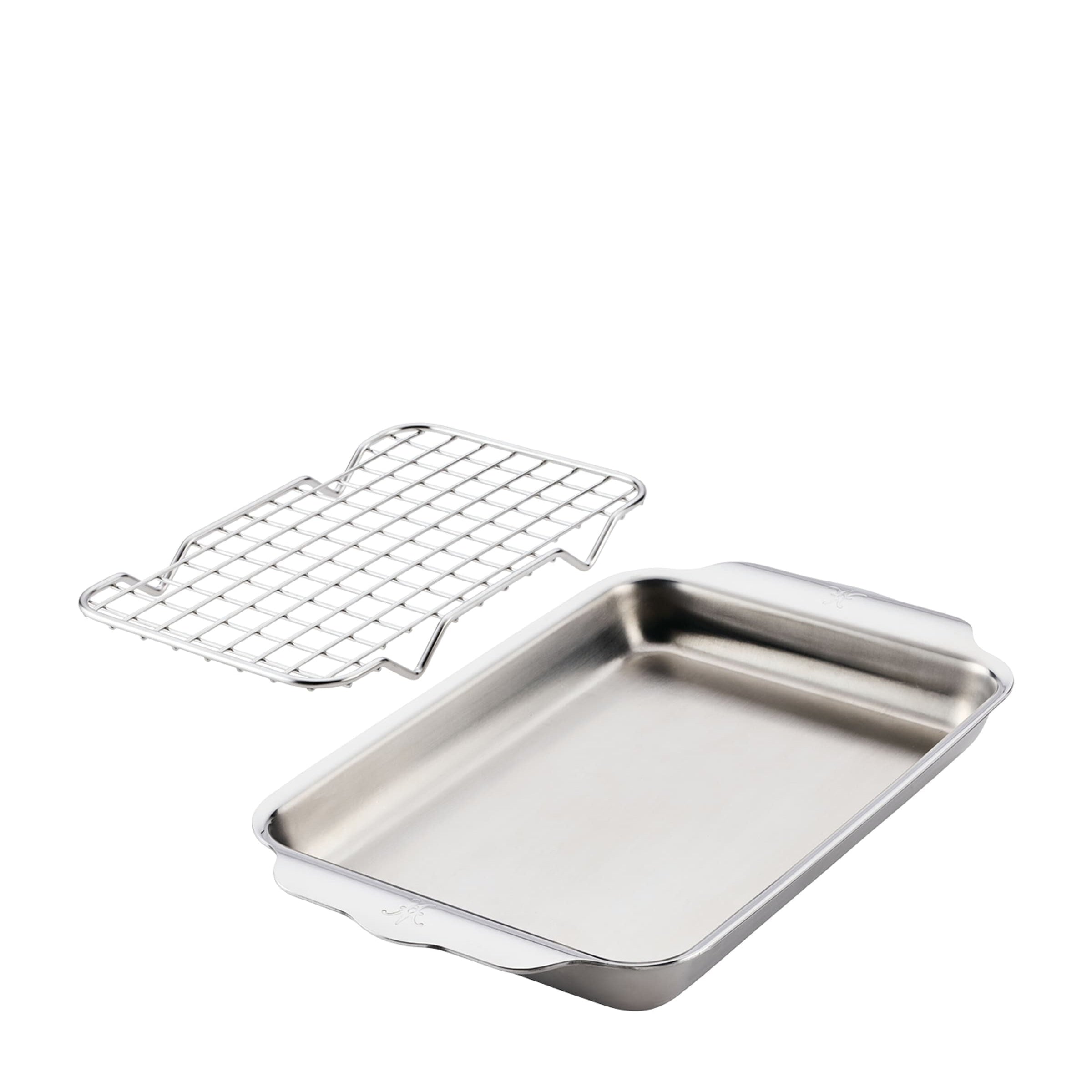 Stainless Steel Baking Pan with Cooling Rack (29cm)
