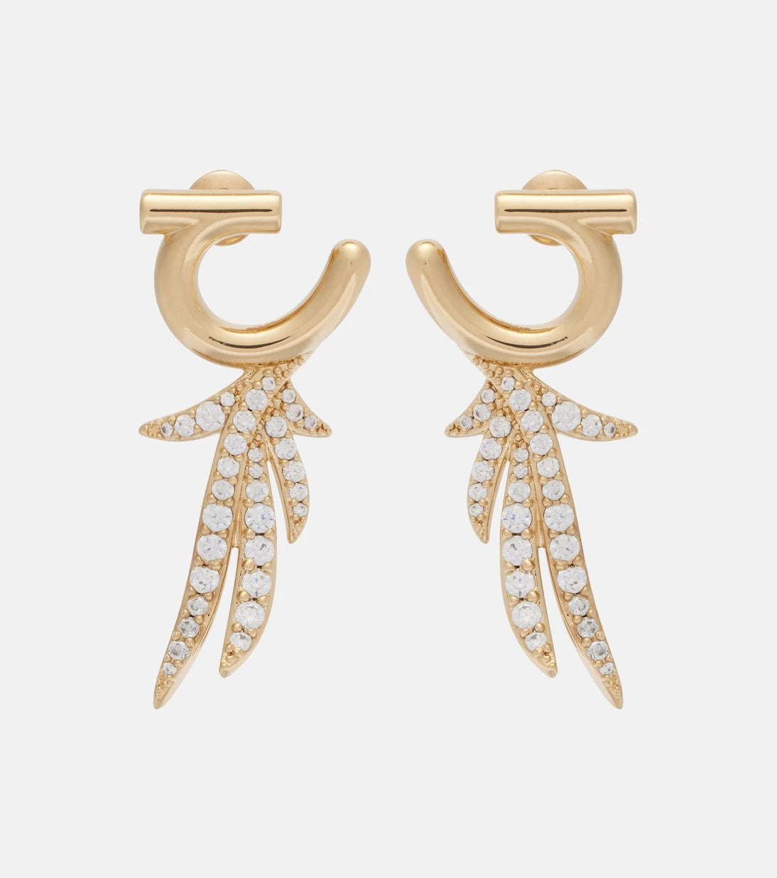 Ferragamo - Crystal-embellished earrings