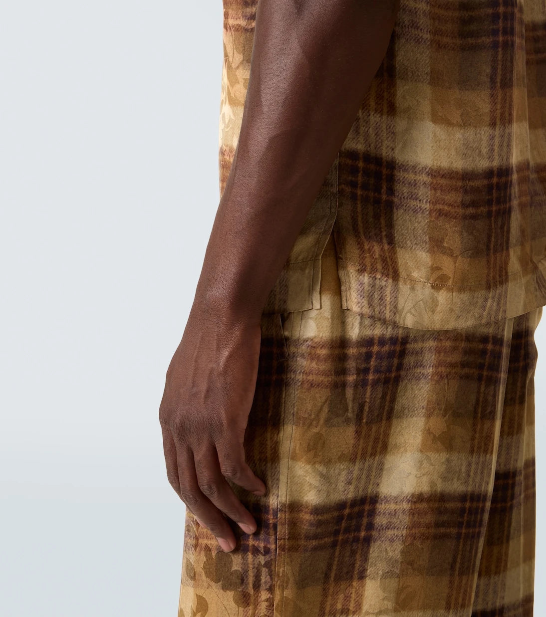 Dries Van Noten - Checked jacquard bowling shirt