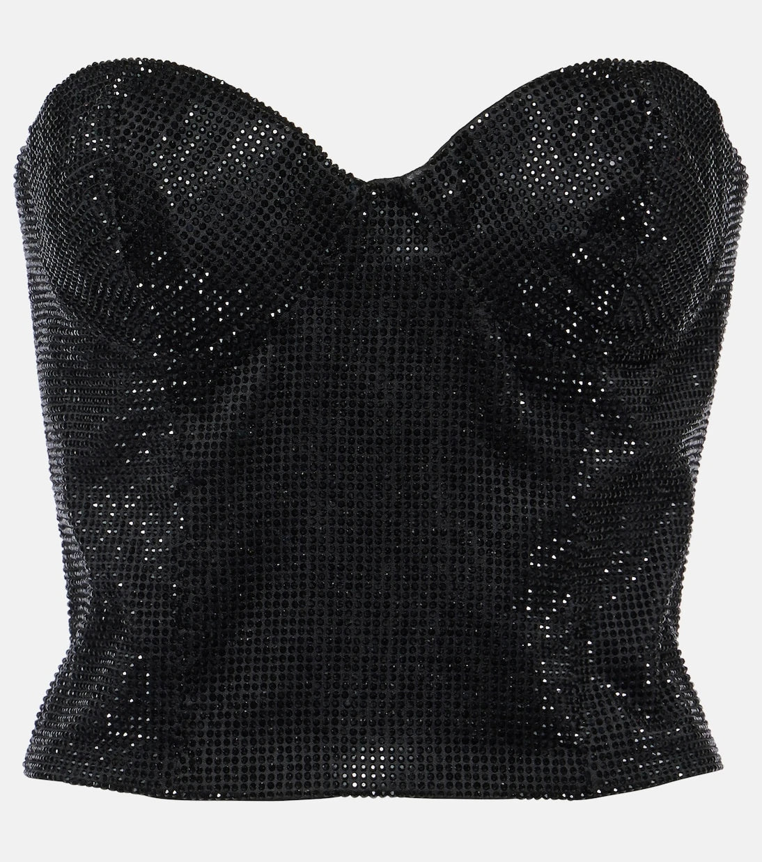 Costarellos - Gabra crystal-embellished bustier top