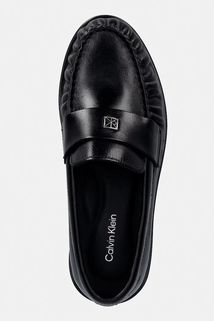 Calvin Klein Kadın Deri Mokasen ROUND LOAFER LTH HDW