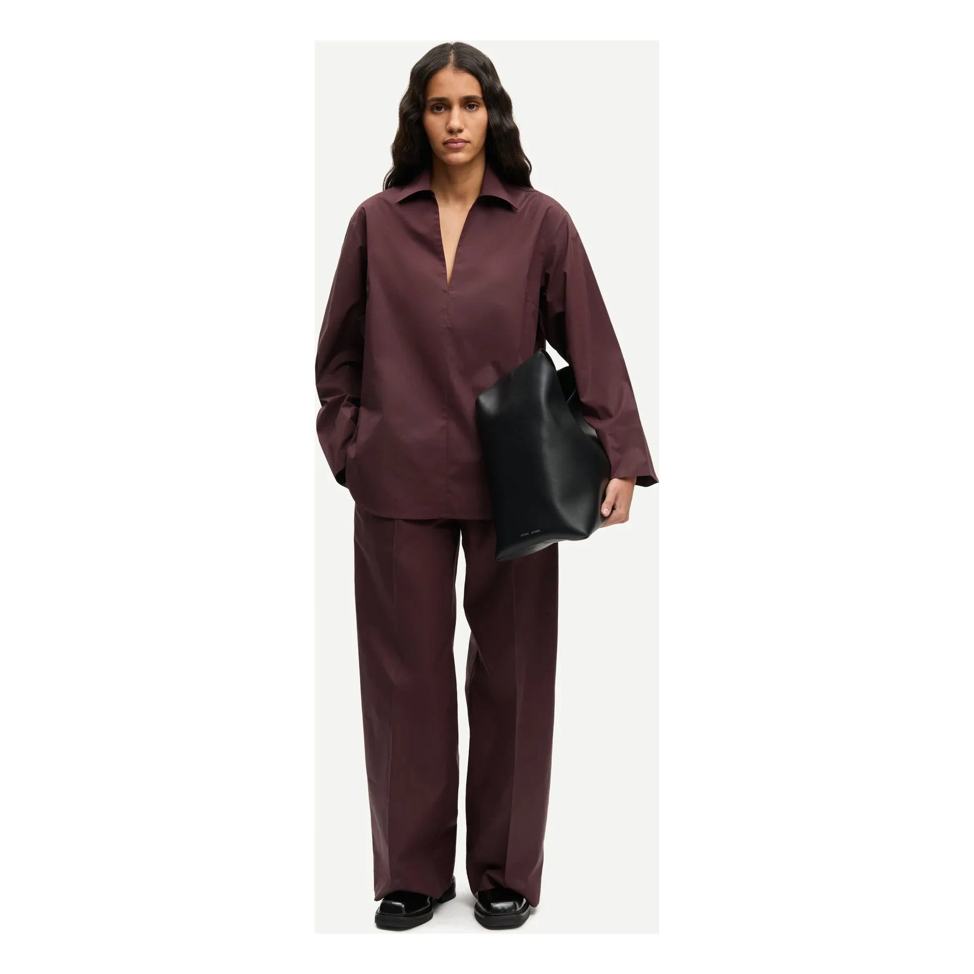 Samsoe Samsoe - Sajulio organic cotton pants | Brown