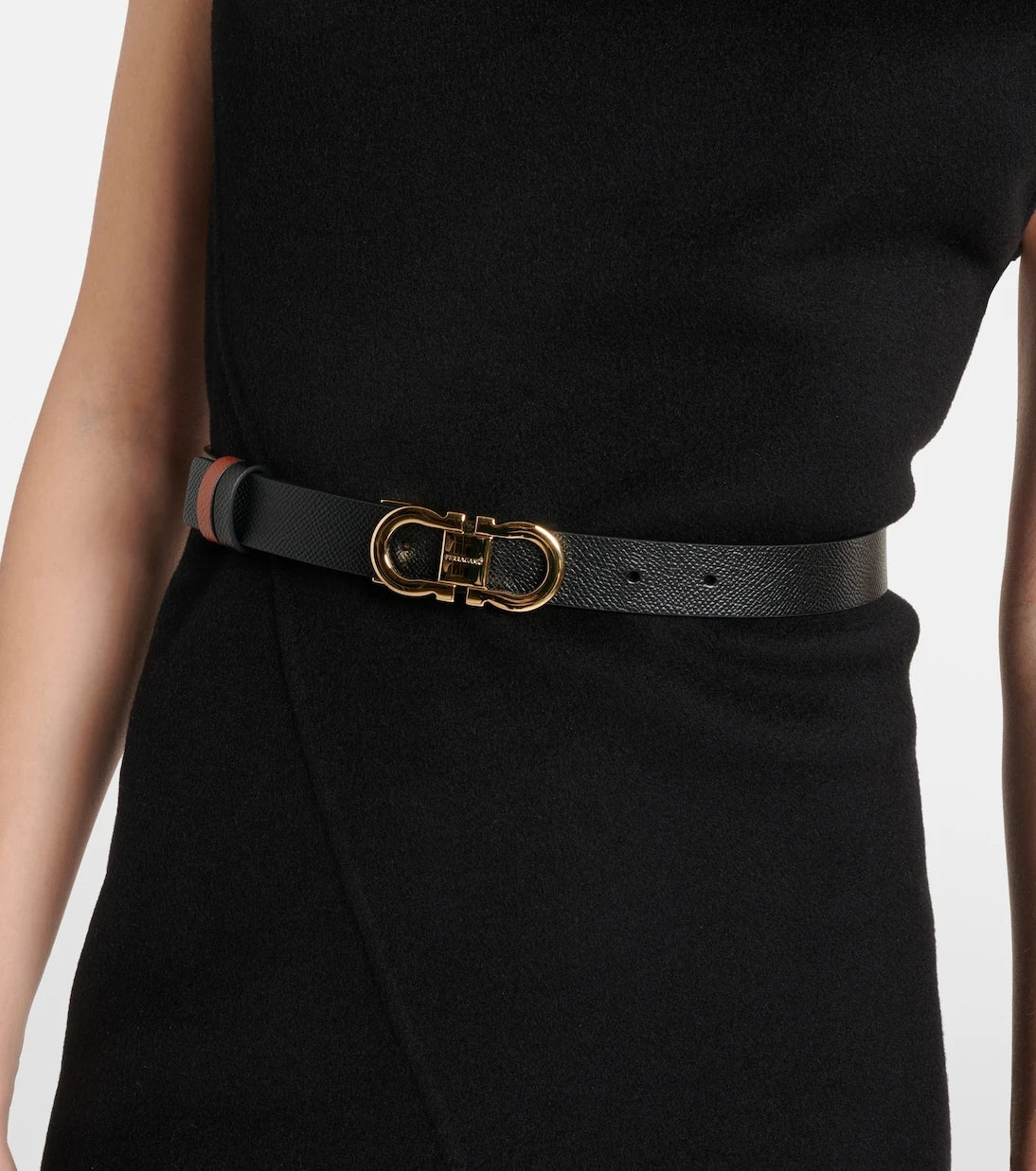 Ferragamo - Gancini reversible leather belt