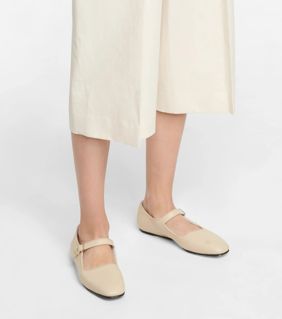 The Row - Ava leather ballet flats