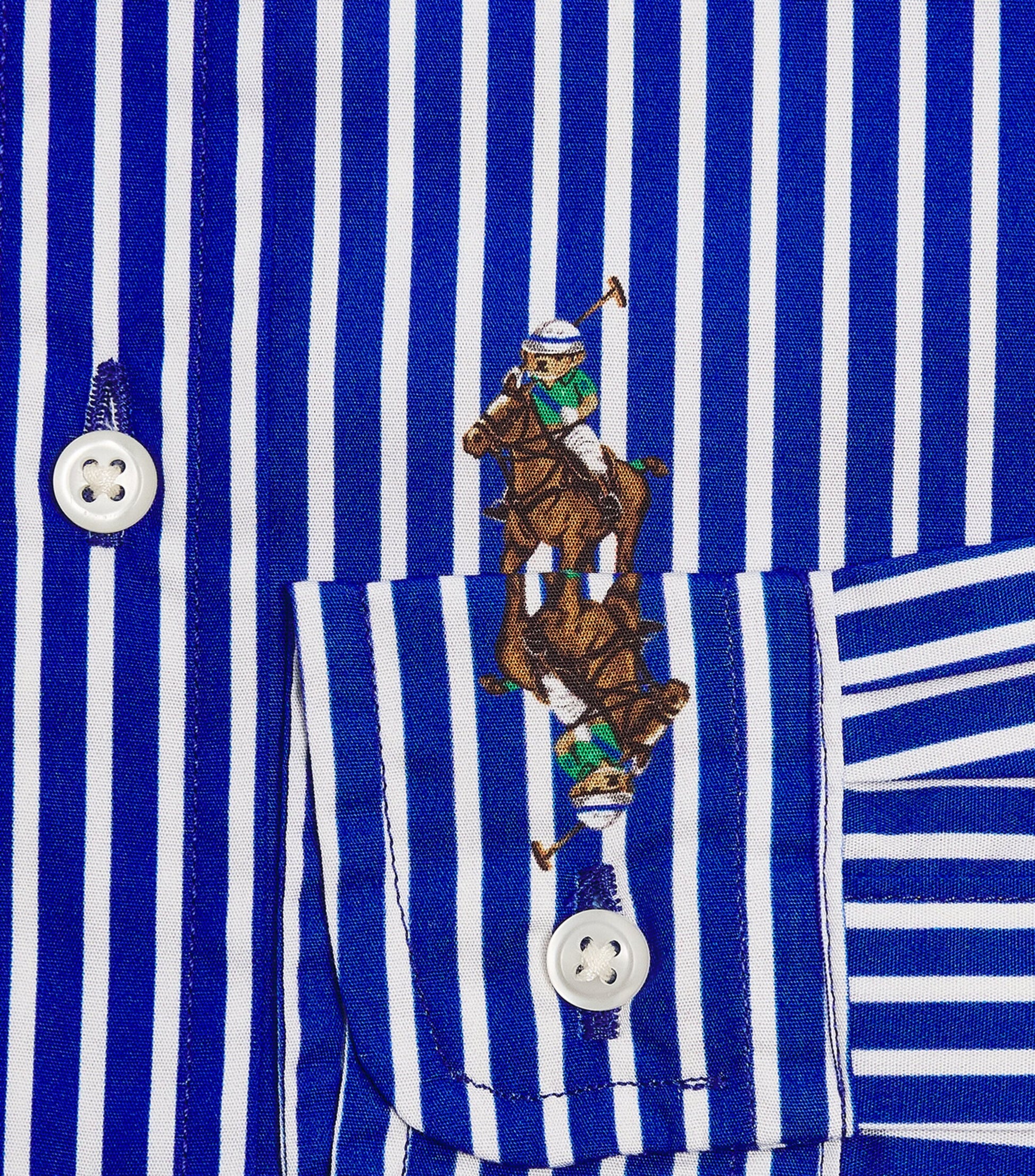 Ralph Lauren Kids Cotton Stripe Polo Bear Shirt (2-7 Years)